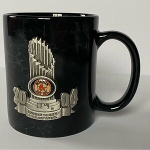 Boston Red Sox 2004 World Series Champions Mug Metal Trophy affixed on one side